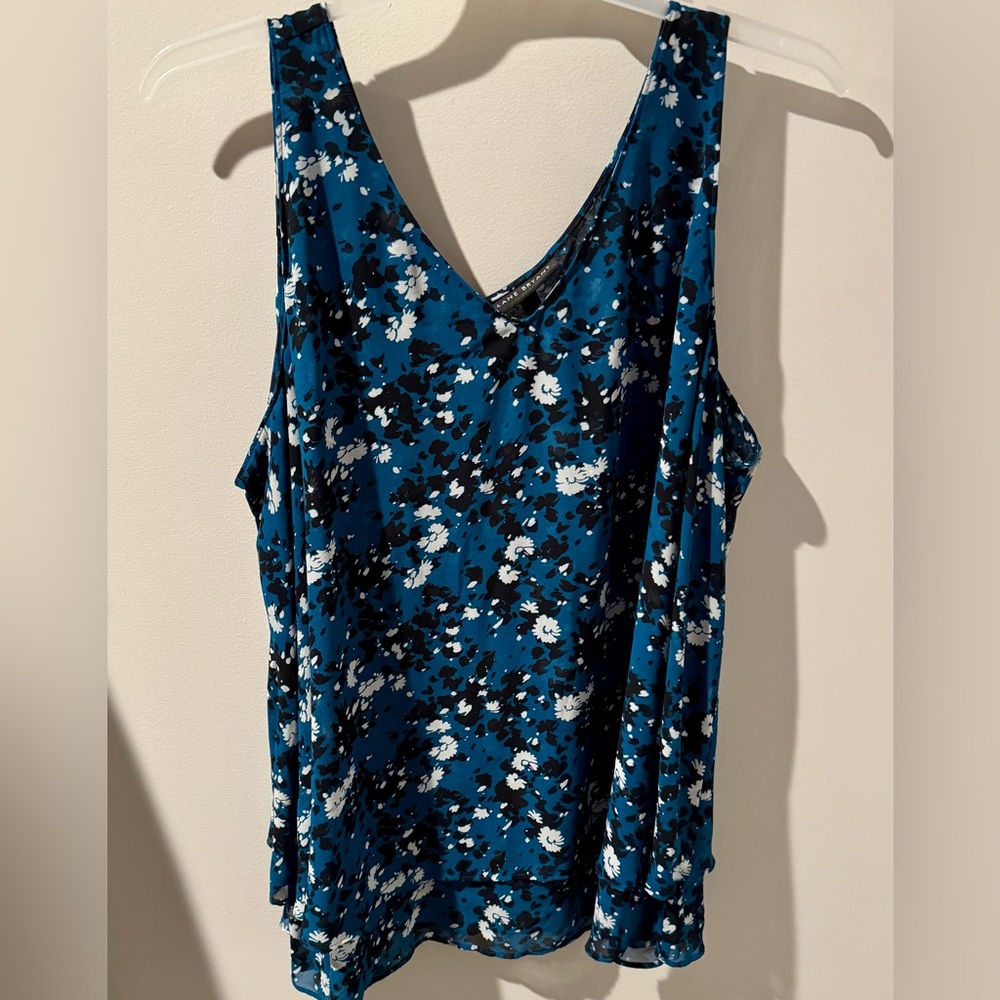 Lane Bryant Blue Sleeveless Tank Top